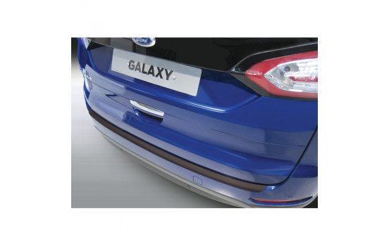 ABS Rear bumper protector Ford Galaxy 9 / 2015- Black 'Ribbed'