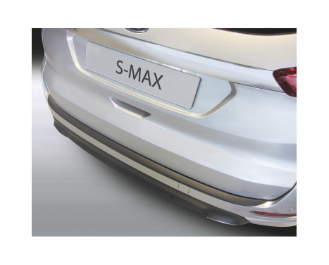 ABS Rear bumper protector Ford S-Max 9 / 2015- Black 'Ribbed'