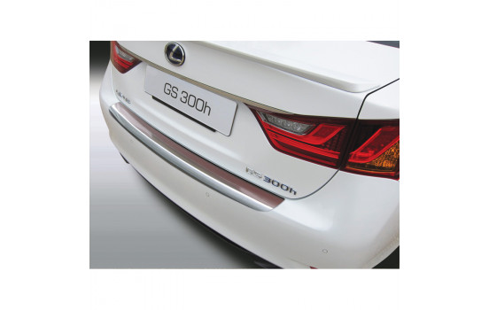 ABS Rear bumper protector Lexus GS 6 / 2012- 'Brushed Alu' Look