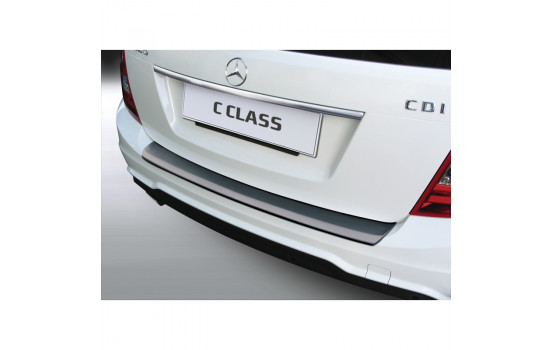 ABS Rear bumper protector Mercedes C-Class W204 Estate 2012- Black
