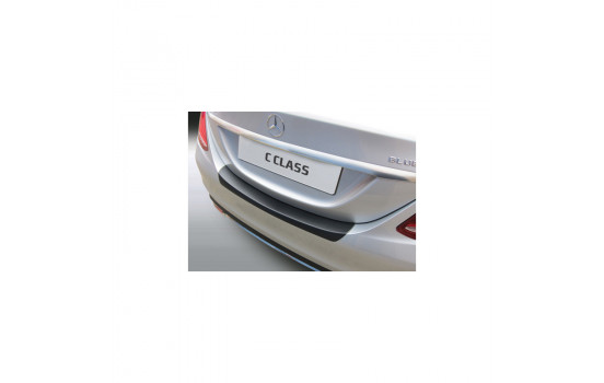 ABS Rear bumper protector Mercedes C-Class W205 Sedan 3 / 2014- Black