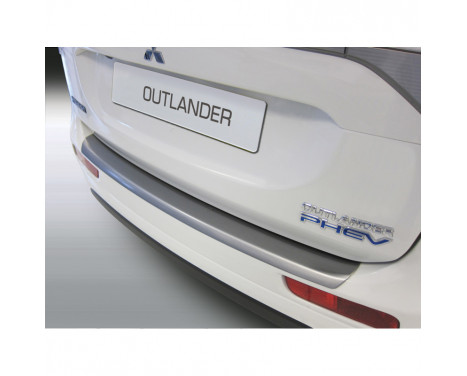 ABS Rear bumper protector Mitsubishi Outlander 2013- 'Brushed Alu' Look