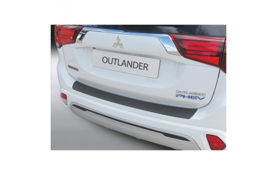 ABS Rear bumper protector Mitsubishi Outlander PHEV 2015- Black