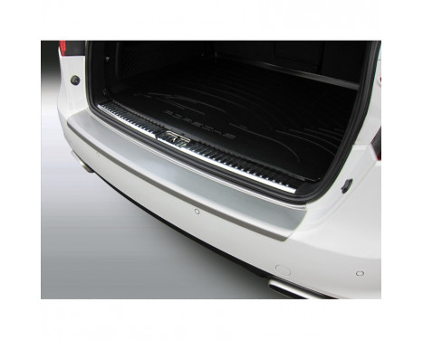 ABS Rear bumper protector Porsche Cayenne 5 / 2010- 'Ribbed' 'Brushed Alu' Look, Image 2