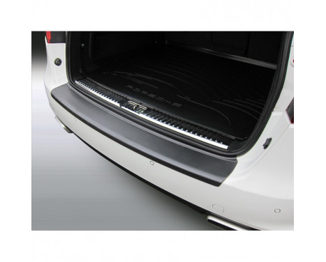 ABS Rear bumper protector Porsche Cayenne 5 / 2010- 'Ribbed' Black, Image 2