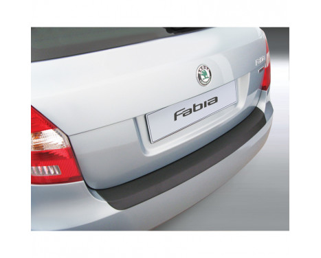 ABS Rear bumper protector Skoda Fabia 5 doors 2010- Black