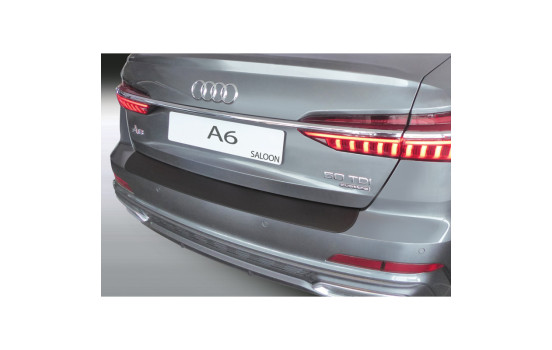 ABS Rear bumper protector suitable for Audi A6 (C8) Sedan 06/2018- Black