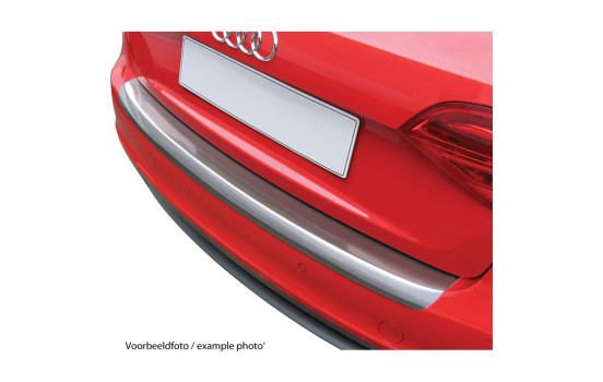ABS Rear bumper protector suitable for Audi A6 (C8) Sedan 10/2018- 'Brushed Alu' Look