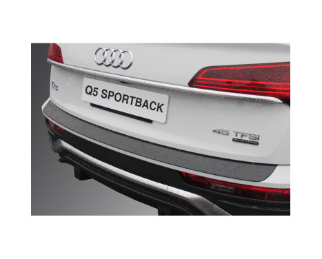 ABS Rear bumper protector suitable for Audi Q5 Sportback 2020- Black