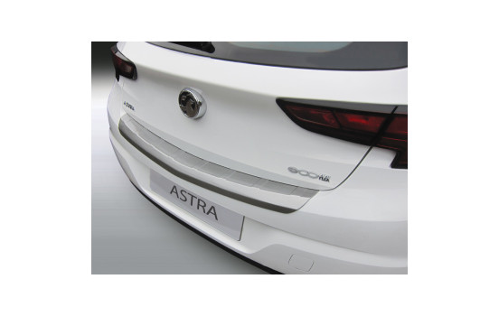 ABS Rear bumper protector suitable for Opel Astra K 5-door 10/2015- excl. Turbo 'Brushed Alu'