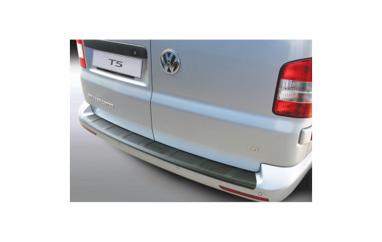ABS Rear bumper protector suitable for Volkswagen T5 Caravelle / Multivan 6 / 2012- 'Ribbed'