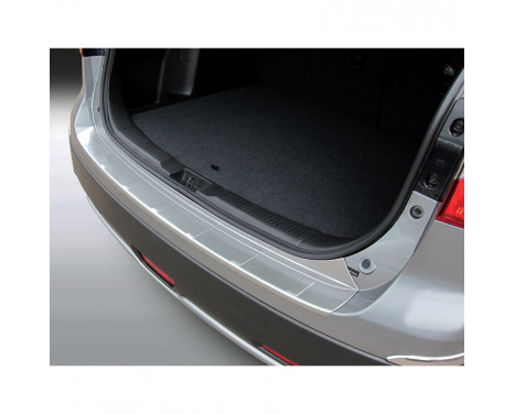 ABS Rear bumper protector Suzuki SX4 S-Cross 10 / 2013- 'Ribbed' 'Brushed Alu' Look, Image 2