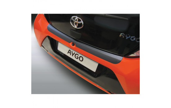 ABS Rear bumper protector Toyota Aygo 3/5 doors 7 / 2014- Black