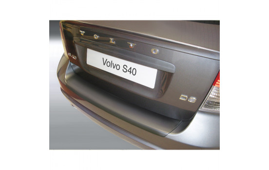 ABS Rear bumper protector Volvo S40 4 doors 2007- Black