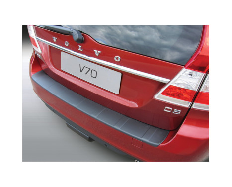 ABS Rear bumper protector Volvo V70 6 / 2013- (Excl. XC70) 'Ribbed' Black, Image 2