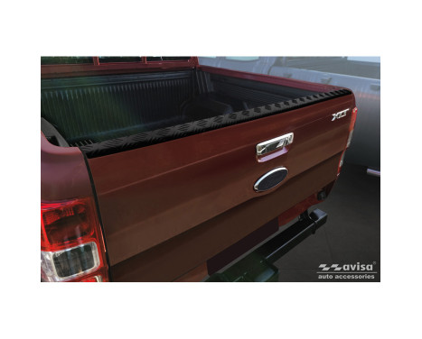 Aluminum Pickup Tailgate Trim Molding Fits Ford Ranger 2011-2022 - Black