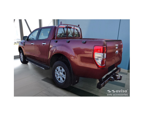 Aluminum Pickup Tailgate Trim Molding Fits Ford Ranger 2011-2022 - Black, Image 5