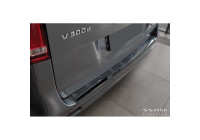 Avisa Black Stainless Steel Rear Bumper Protector suitable for Mercedes Vito III & V-Class (W447) 2014-