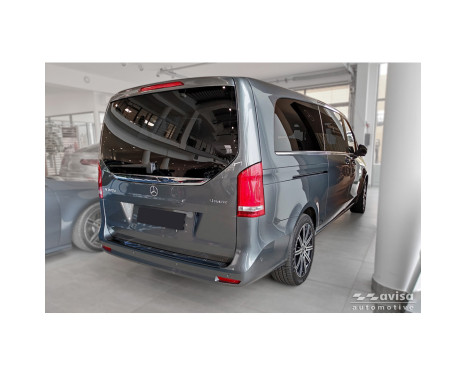 Avisa Black Stainless Steel Rear Bumper Protector suitable for Mercedes Vito III & V-Class (W447) 2014-, Image 5