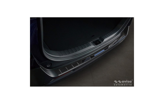 Avisa Black Stainless Steel Rear Bumper Protector suitable for Toyota RAV4 V (XA50) 2018- incl. Plug-in-Hybrid