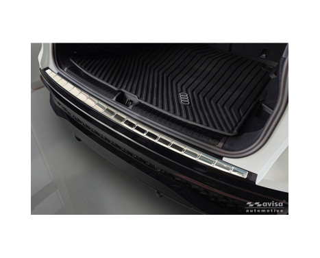 Avisa Chrome Stainless Steel Rear Bumper Protector Fits Audi Q5 (GUB) 2025- 'Ribs'
