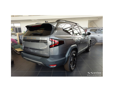 Avisa Matte Black Stainless Steel Rear Bumper Protector suitable for Dacia Bigster 2024- 'Ribs', Image 5
