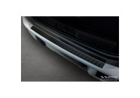 Avisa Matte Black Stainless Steel Rear Bumper Protector suitable for Peugeot 5008 III 2024- 'Ribs'