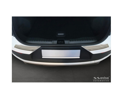 Avisa stainless steel rear bumper protector suitable for Ford Explorer EV 2024- 'Ribs', Image 2