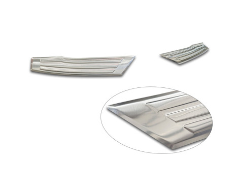 Avisa stainless steel rear bumper protector suitable for Ford Explorer EV 2024- 'Ribs', Image 6