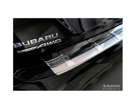 Avisa stainless steel rear bumper protector suitable for Subaru Crosstrek III 2023- 'Ribs'