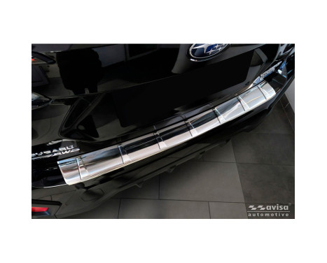 Avisa stainless steel rear bumper protector suitable for Subaru Crosstrek III 2023- 'Ribs', Image 2