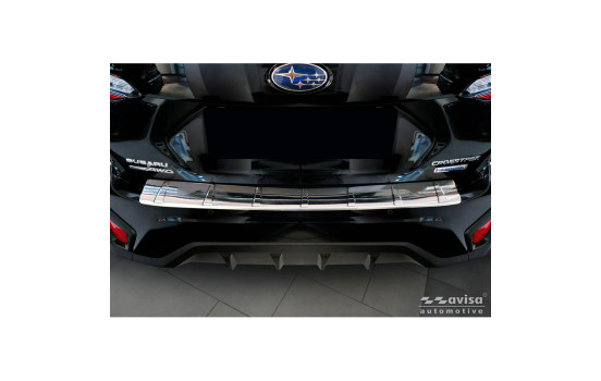 Avisa stainless steel rear bumper protector suitable for Subaru Crosstrek III 2023- 'Ribs', Image 3