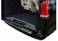 Black chrome bumper protector suitable for Mercedes Vito / V-Class 2014 - 'Ribs'