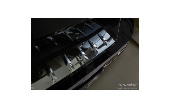 Black Chrome Stainless Steel Bumper Protector Fits BMW 7-Series (G70) 2023- with M-Package 'Ribs', Image 2