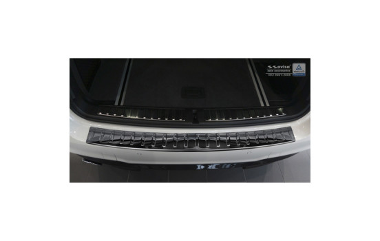 Black Chrome Stainless Steel Bumper Protector Fits BMW X3 F25 2014-2017 'Ribs', Image 3