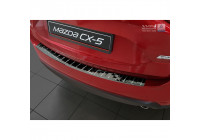 Black-Chrome Stainless Steel Bumper Protector Fits Mazda CX-5 II 2017- 'Ribs'