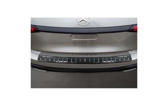 Black Chrome Stainless Steel Bumper Protector Fits Mercedes GLC II (X254) 2022- 'Ribs', Image 2