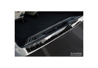 Black Chrome Stainless Steel Bumper Protector Fits Mercedes Vito / V-Class 2014- 'Ribs' 'XL'