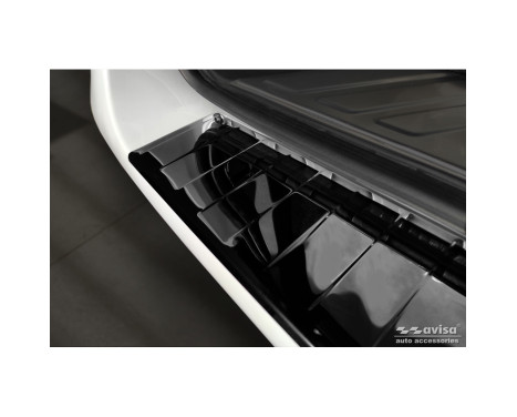 Black Chrome Stainless Steel Bumper Protector Fits Mercedes Vito / V-Class 2014- 'Ribs' 'XL', Image 2
