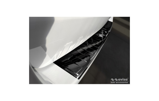 Black Chrome Stainless Steel Bumper Protector Fits Mercedes Vito / V-Class 2014- 'Ribs' 'XL', Image 3