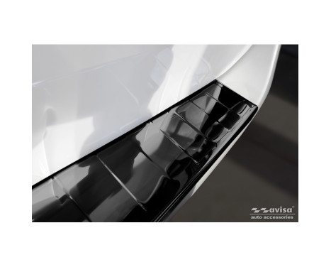 Black Chrome Stainless Steel Bumper Protector Fits Mercedes Vito / V-Class 2014- 'Ribs' 'XL', Image 4