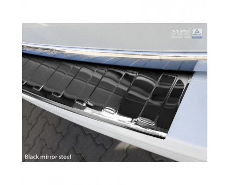 Black-Chrome Stainless Steel Bumper Protector Fits Volkswagen Transporter T6 2015- (with Tailgate), Image 2