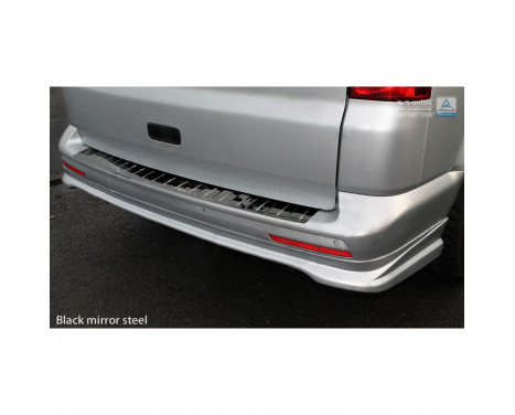 Black Chrome Stainless Steel Bumper Protector Fits VW Transporter T5 2003-2015 (all) & T6 2015- (m