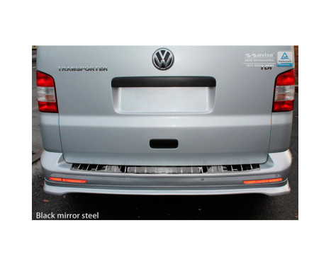 Black Chrome Stainless Steel Bumper Protector Fits VW Transporter T5 2003-2015 (all) & T6 2015- (m, Image 2