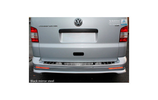 Black Chrome Stainless Steel Bumper Protector Fits VW Transporter T5 2003-2015 (all) & T6 2015- (m, Image 2