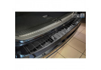 Black-chrome stainless steel bumper protector suitable for Volkswagen Touran III 2015- 'Ribs'