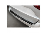 Black-Chrome Stainless Steel Rear Bumper Protector suitable for Volkswagen Multivan T7 2021- 'Ribs'