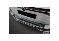 Black-Chrome Stainless Steel Rear Bumper Protector suitable for Volkswagen Passat Variant (CJ5) 2023 - 'Ribs'