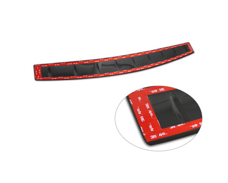 Black-Chrome Stainless Steel Rear Bumper Protector suitable for Volkswagen Passat Variant (CJ5) 2023 - 'Ribs', Image 7