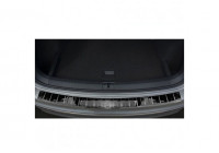 Black Chrome stainless steel rear bumper protector Volkswagen Tiguan II Incl. Allspace 2016- 'Ribs'